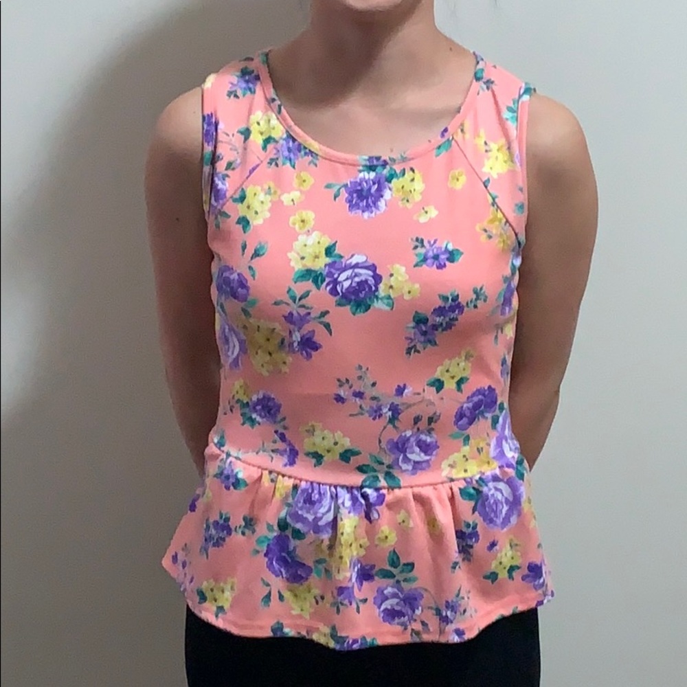 A’gaci flowered tank top
